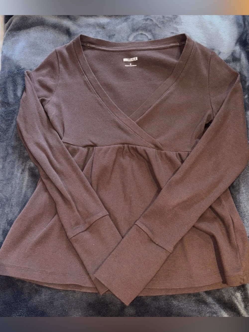 Hollister Brown Babydoll Shirt